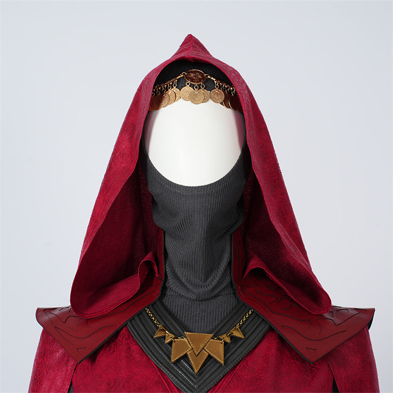 Star Wars Nightsister Merrin Cosplay Costume Witch Merrin Red Kimono Halloween Carnival Suit
