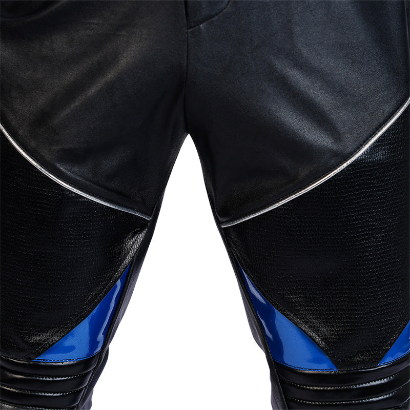 Batman Arkham City Nightwing Dick Grayson Cosplay Costume Robin Superhero Bodysuit Halloween Party Suit
