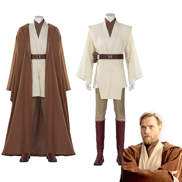 Star Wars Obi-Wan Kenobi Cosplay Costume Kenobi Jedi Robe Suit Full Se ...