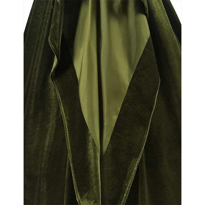 Star Wars Revenge of the Sith Padme Amidala Green Cloak Padme Velvet Dress Cosplay Costume, M Star Wars Revenge of the Sith Padme Amidala Green Cloak Padme Velvet Dress Cosplay Costume, M