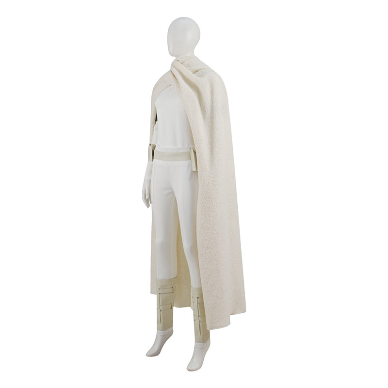 Star Wars Padme Amidala Costume Padme Cosplay White Battle Outfit ...