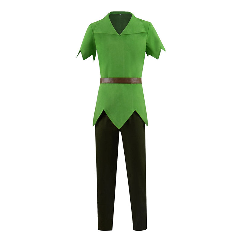Peter Pan And Wendy Peter Pan Costume Green Outifit Halloween Carnival Uniform