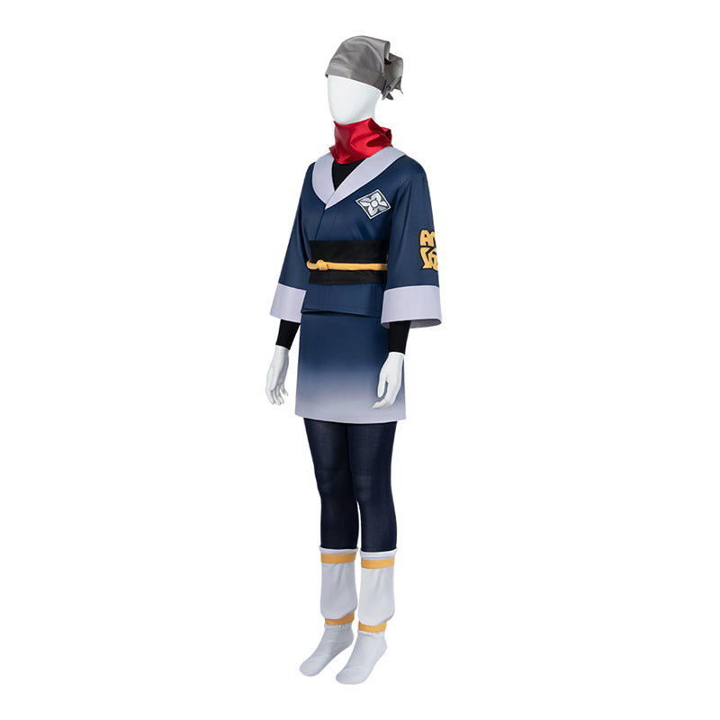 Pokemon Legends Arceus Cosplay Akari Pokemon Trainer Costume Anime Outfit