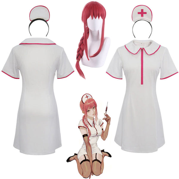 Anime Chainsaw Man Makima Cosplay Costume Uniform Suit Women Christmas  Outfits