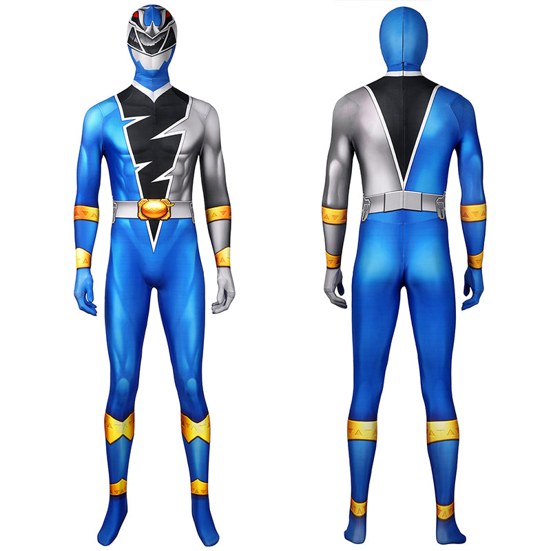 Power Rangers Blue Ranger Costume Kishiryu Sentai Ryusoulger Solider Jumpsuit Bodysuit
