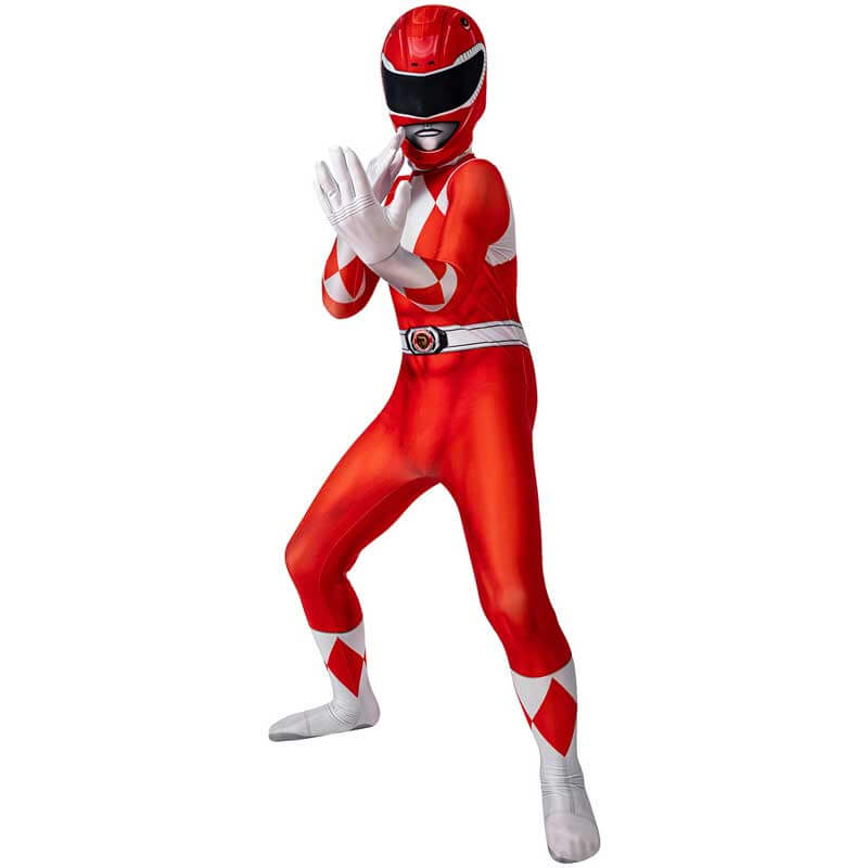 Deluxe Red Beast Morpher Boys Fancy Dress Power Rangers Kids Superhero Costume e Deluxe Red Beast Morpher Boys Fancy Dress Power Rangers Kids Superhero Costume e