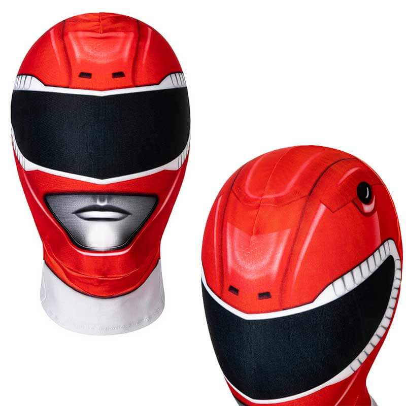 Kids Power Rangers Red Ranger Costume Suit Halloween Cosplay Zentai Jumpsuit