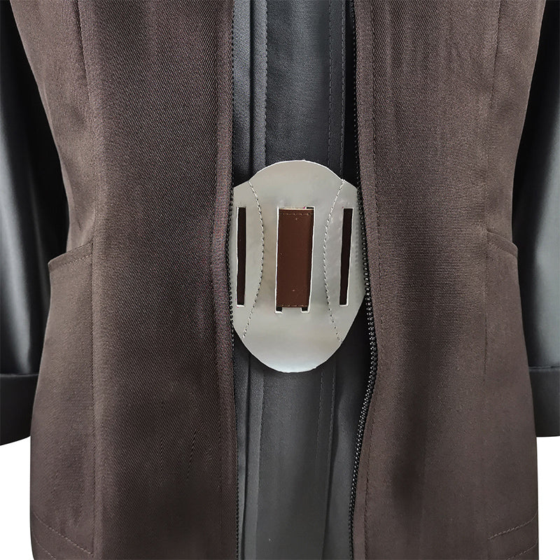 Star Wars Princess Leia Cosplay Costume Brown Vest Uniform Halloween Carnival Suit