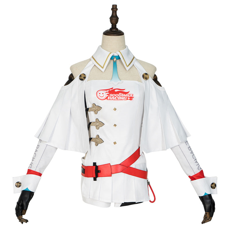Hatsune Miku 2023 Racing Miku Cosplay Costume Anime Girl Racing Queen Uniform