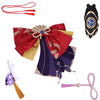 Genshin Impact Cosplay Raiden Shogun Costume Electro Archon Baal Dress Purple Kimono