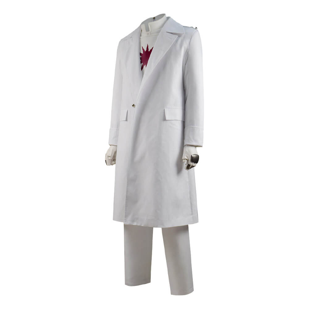 Raised By Wolves Marcus Cosplay Costume White Trench Coat Full Set Outfit