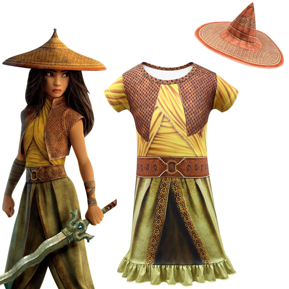 Disney Raya and the Last Dragon Costume Raya Adventure Cosplay Outfits ...