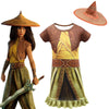 Raya and The Last Dragon Costume Girls Cartoon Printed Princess Dress