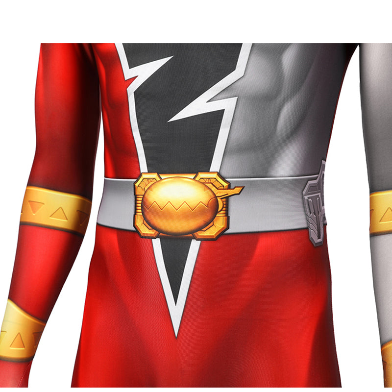 Power Rangers Red Ranger Costume Kishiryu Sentai Ryusoulger Soldier Jumpsuit Bodysuit