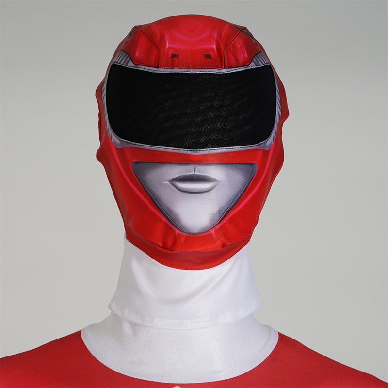 2023 Power Rangers Red Ranger Geki Cosplay Costume Jumpsuit With Mask
