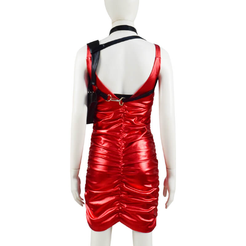 Resident Evil 2 Remake Ada Wong Cosplay Costume Red Dress Outfit For Sale