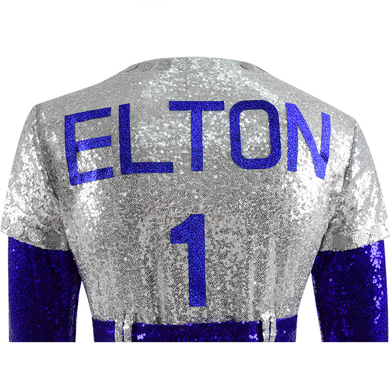 Elton John Dodgers Cosplay Costume Rocketman Baseball Uniform Jumpsuit Hat  Halloween Party Costumes Outfit for Women