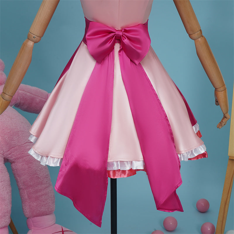 Oshi No Ko Ai Hoshino Daught Ruby Hoshino Cosplay Costume Anime Idol Pink Dress