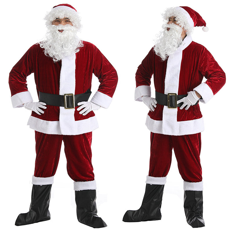Santa Costume Santa Claus Suit Men Christmas Party Festival Performance Suit