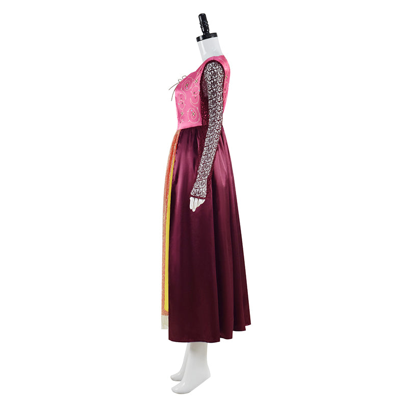 hocus pocus maxi dress 2023 Adult Hocus Pocus 2 Long Dress for Halloween Cosplay