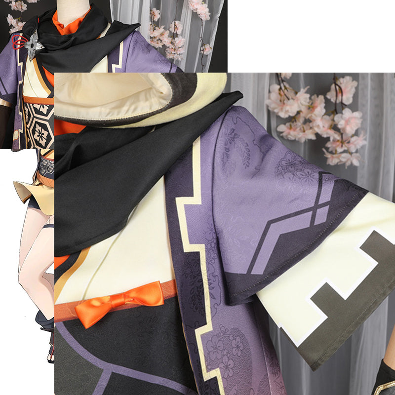 Genshin Impact Sayu Cosplay Costume Game Girl Kawaii Suit Kimono Dress WithTail