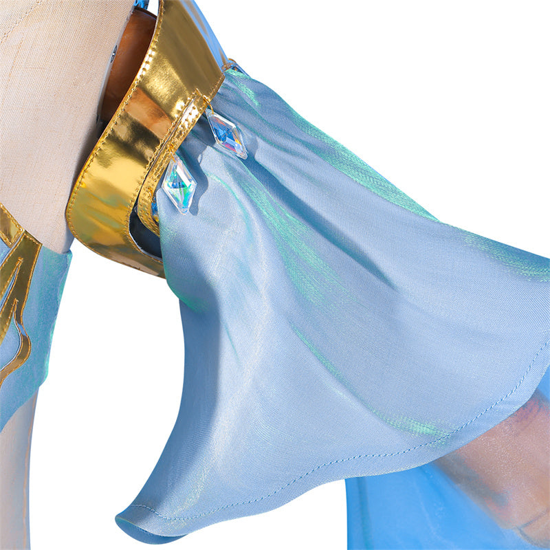 League of Legends LOL Ocean Song Seraphine Cosplay Costume Girl Dress Prestige Edition