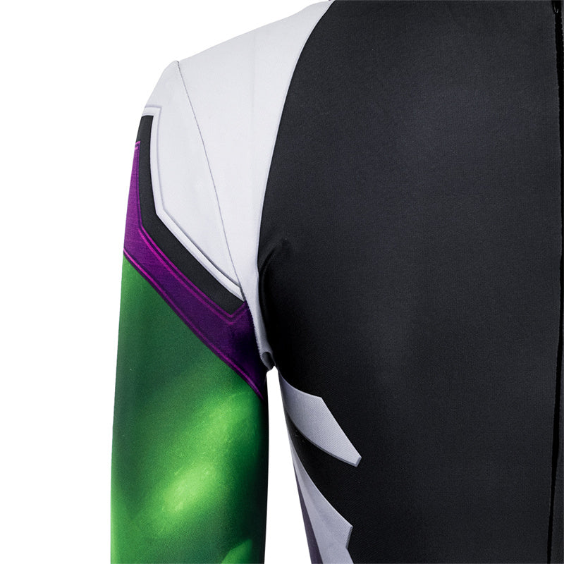 She Hulk Cosplay Jennifer Susan Walters Sexy Costume Superhero Jumpsuit Supergirl Bodysuit