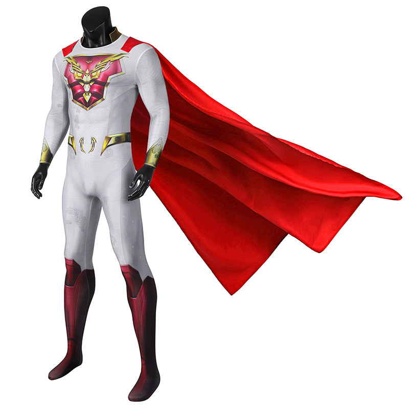 Jupiter's Legacy Sheldon Sampson Cosplay Costume The Utopian Superhero Jumpsuit With Cape