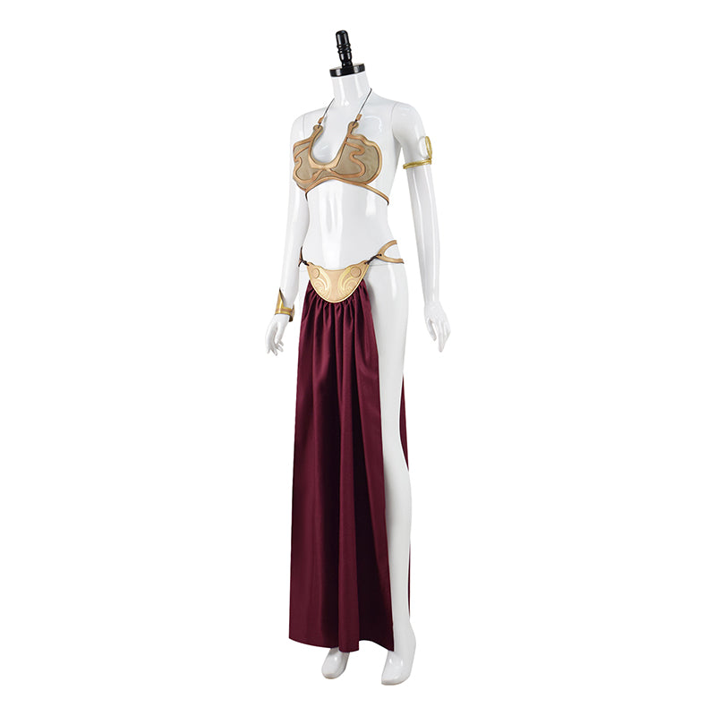 Slave Leia Costume Star Wars 3 Return of the Jedi Cosplay Sexy Girl Bikini Halloween Outfit
