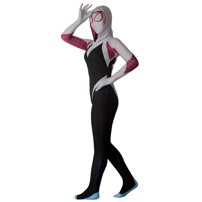 Gwen Stacy Cosplay Costume Spiderman Zentai Suit Spandex Women Bodysuit  Spider Gwen Jumpsuit Halloween Carnival Party Outfit - AliExpress
