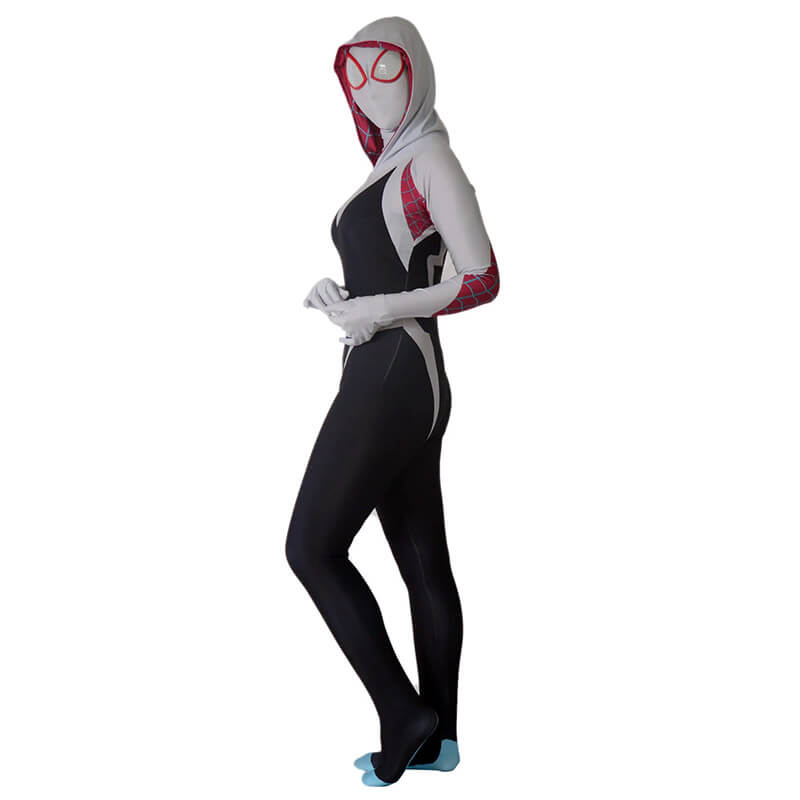 Women Zentai Suit Spider Lycra Spandex Gwen Stacy Cosplay Costume Adults Kids - ACcosplay