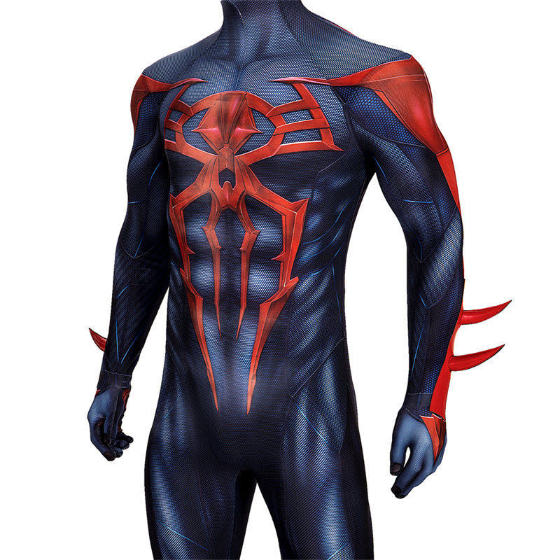 Spiderman 2099 V2 Cosplay Costume Miguel O'Hara Suit Spider Man Halloween Jumpsuit