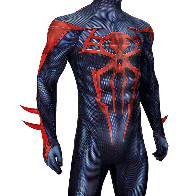 Spiderman 2099 V2 Cosplay Costume Miguel O'Hara Suit Spider Man Halloween Jumpsuit