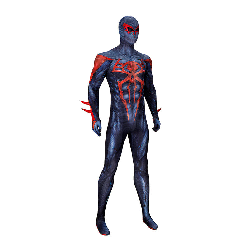 Spiderman 2099 V2 Cosplay Costume Miguel O'Hara Suit Spider Man Halloween Jumpsuit