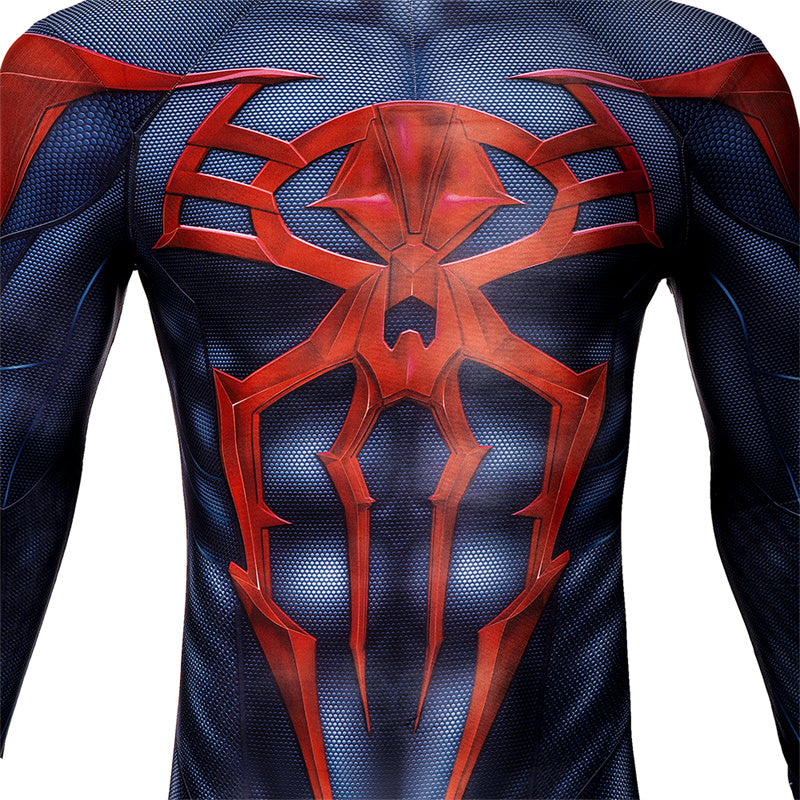 Spiderman 2099 V2 Cosplay Costume Miguel O'Hara Suit Spider Man Halloween Jumpsuit
