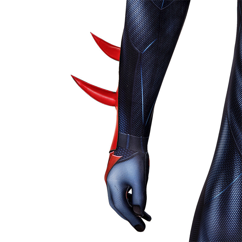 Spiderman 2099 V2 Cosplay Costume Miguel O'Hara Suit Spider Man Halloween Jumpsuit