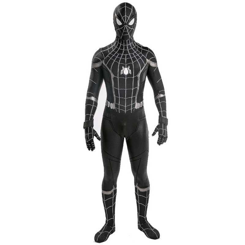 Marvel Spider-Man:Homecoming Black Bodysuit Jumpsuit Cosplay Costume ...
