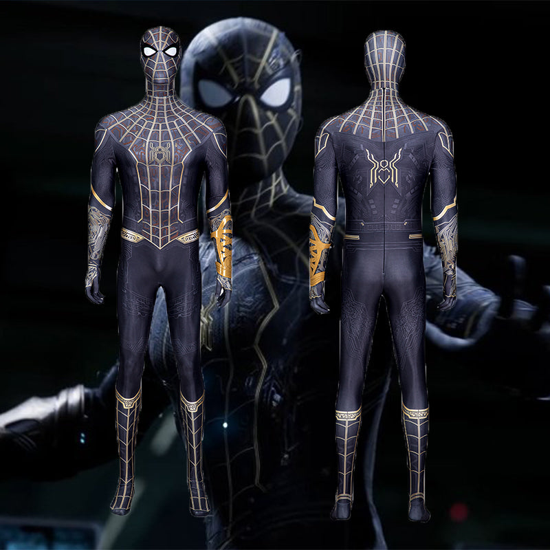 Spider Man No Way Home Black And Gold Suit Peter Parker Costume Spide spider-man-no-way-home-black-and-gold-suit-peter-parker-costume-spide