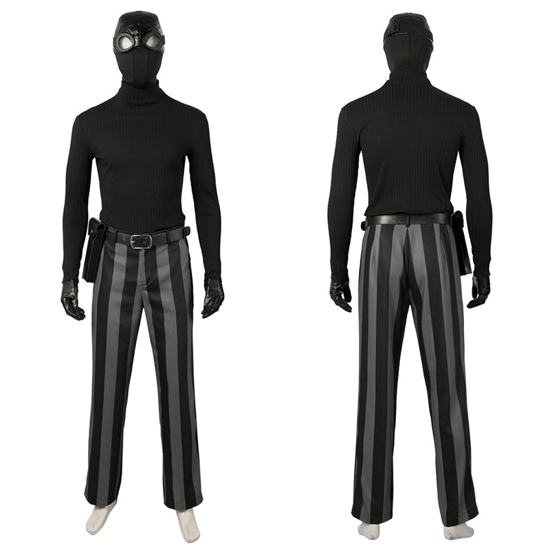 Spider-Man Noir Cosplay SpiderMan Into the Spider-Verse Peter Parker Costume Halloween Outfit