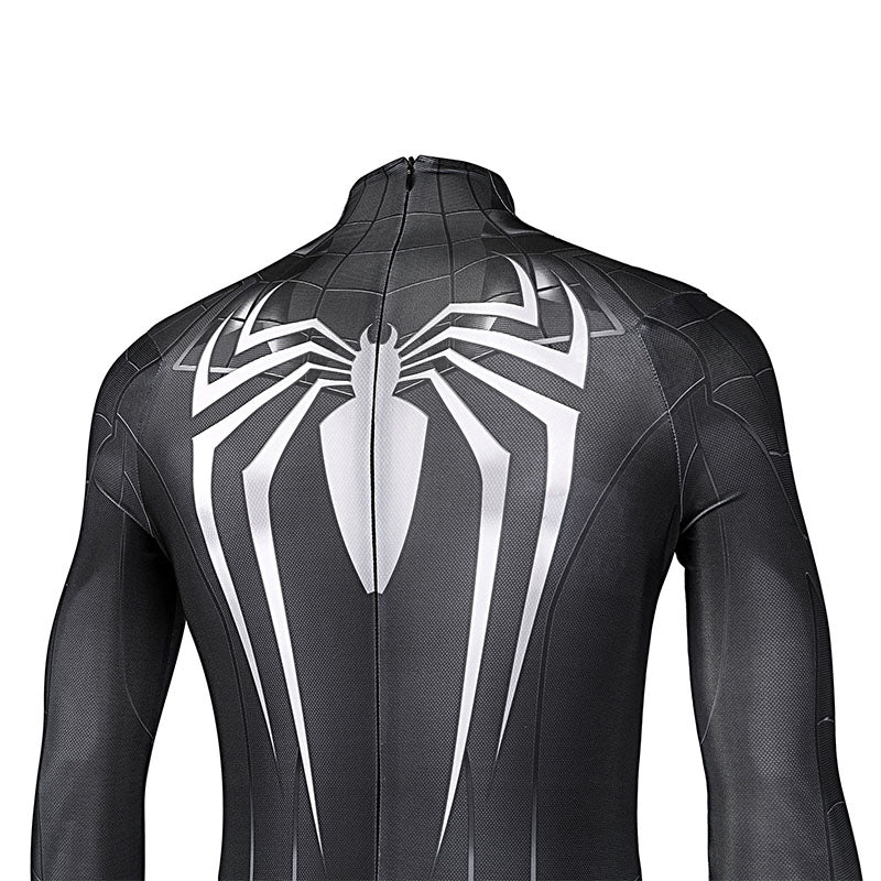Spider-Man Venom Suit Spiderman Miles Morales PS5 Cosplay Costume Symbiote Black Suit