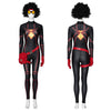 Spider-Woman Jessica Drew Cosplay Costume Supergirl Amazing Bag-Head Spider Jumpsuit Coat Outfit