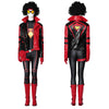 Spider-Woman Jessica Drew Cosplay Costume Supergirl Amazing Bag-Head Spider Jumpsuit Coat Outfit