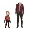 Star Lord Costume Guardians of The Galaxy 2 Cosplay Peter Quill Red Coat With Boots
