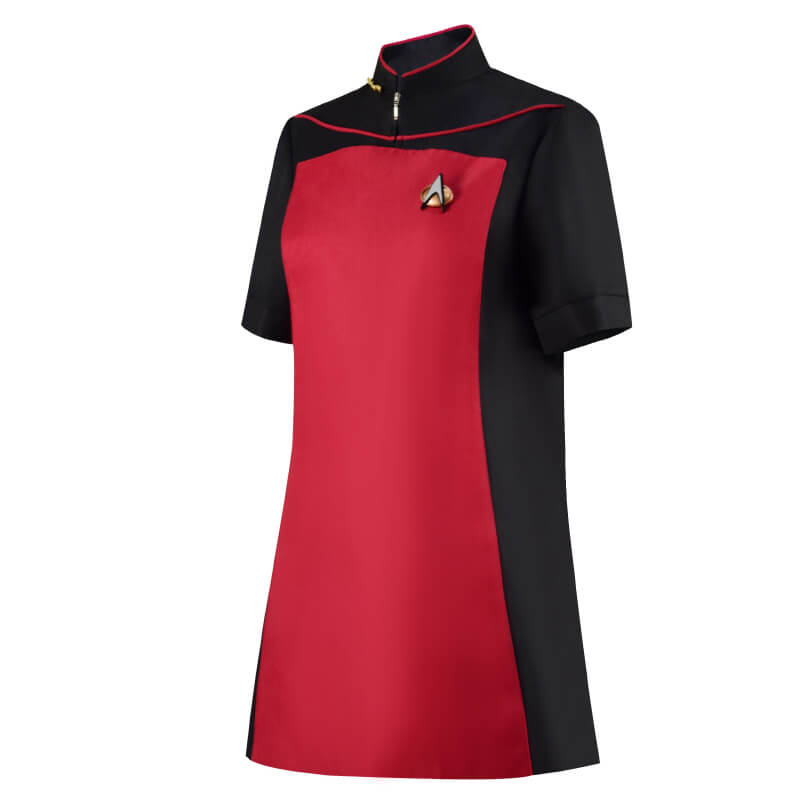 Star Trek Uniform Dress Captain Officer Red Dress Outfit Cosplay Costume ACcosplay