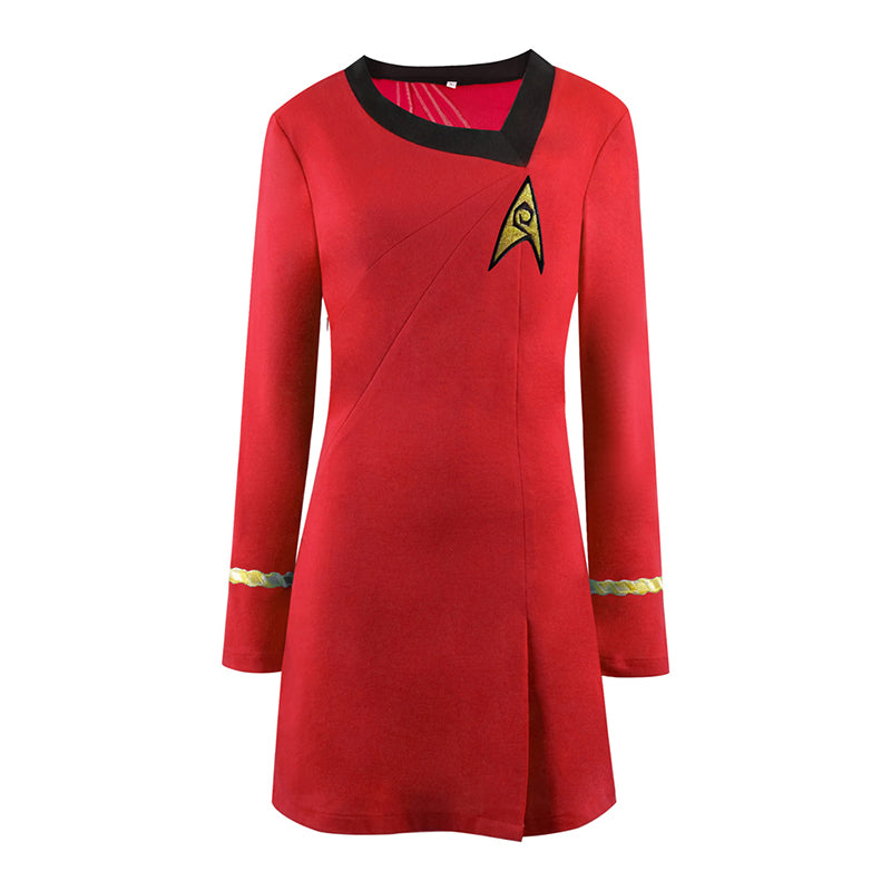 Star Trek The Original Series Female Duty Uniform Red Dress Uhura Dress