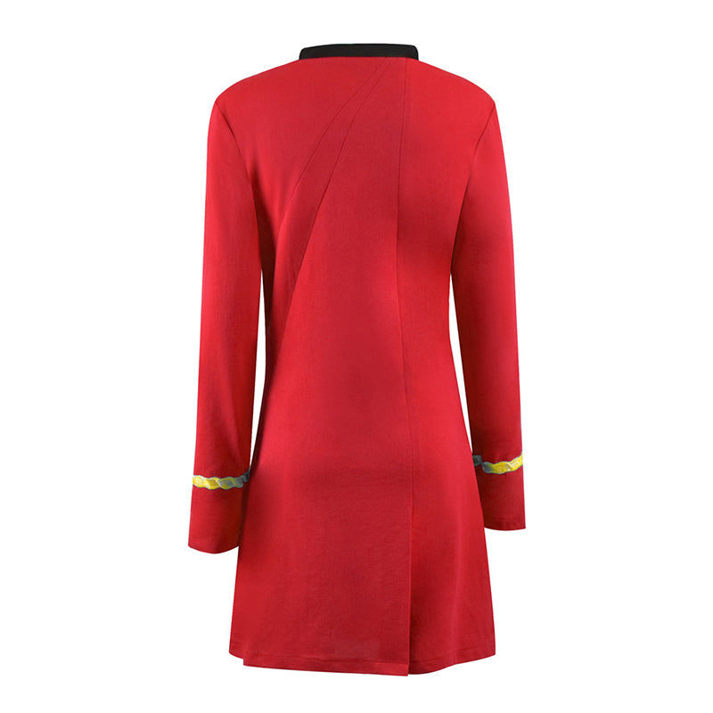 red uniform dress Delta Air Lines Unveils A Reimagined Version Of Its Iconic Flight Attendant Wrap Dress
