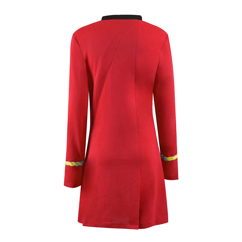 Star Trek The Original Series Female Duty Uniform Red Dress Uhura Dress