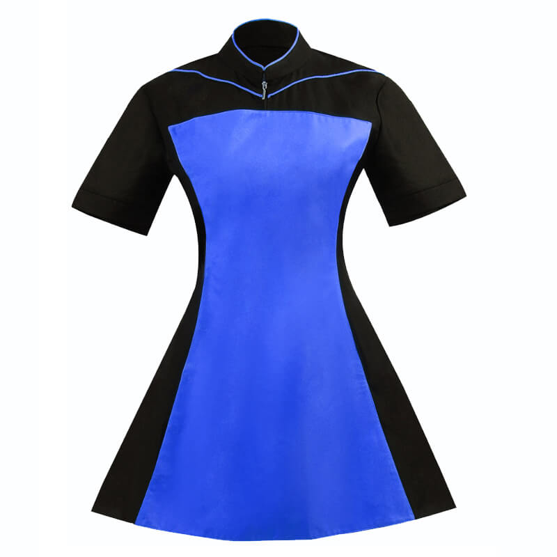 Star Trek TNG Blue Uniform Dress Skant Uniform Cosplay Costume ACcosplay, S / Female Star Trek TNG Blue Uniform Dress Skant Uniform Cosplay Costume ACcosplay, S / Female