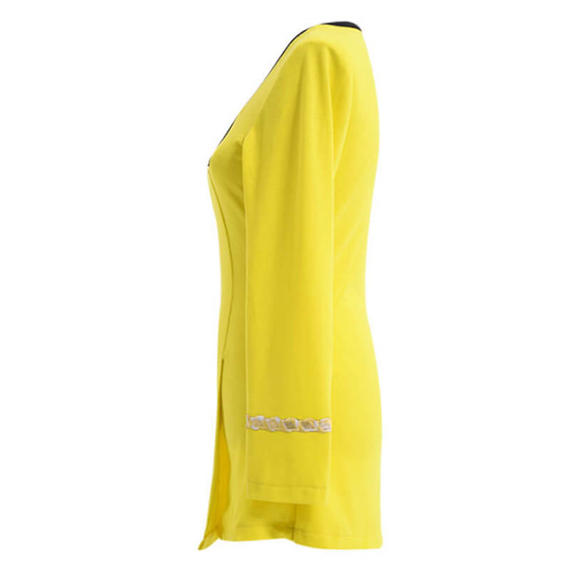 Star Trek The Original Series The Female Duty Uniform Yellow Dress Cos ACcosplay Star Trek The Original Series The Female Duty Uniform Yellow Dress Cos ACcosplay