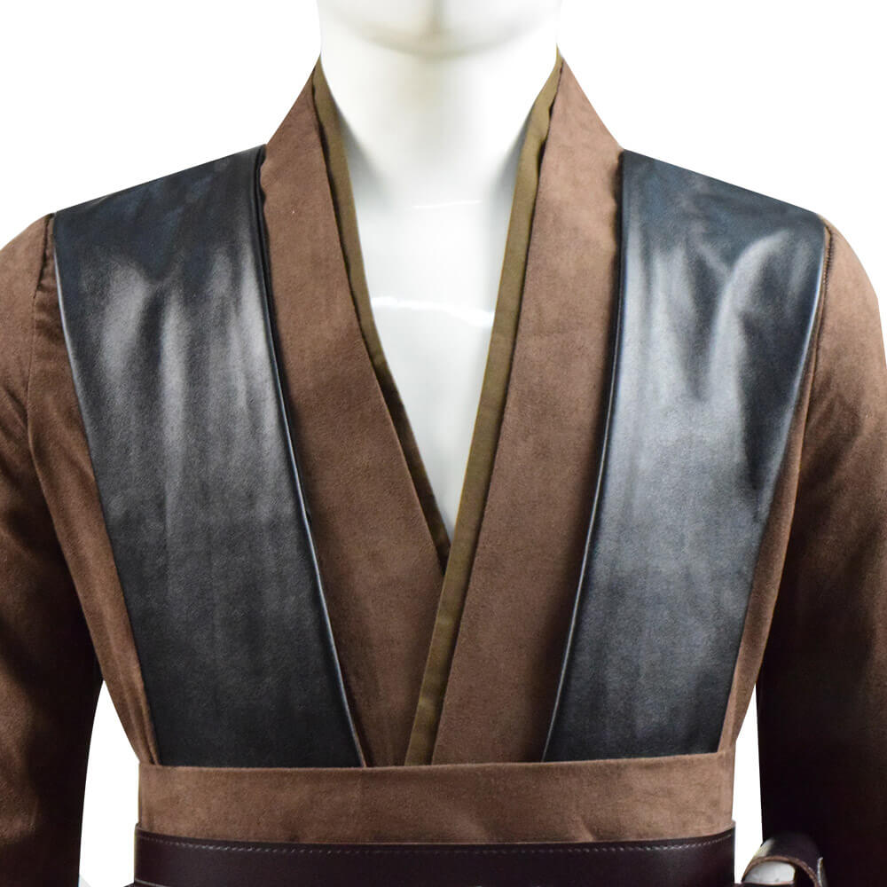 Star Wars Costumes Kids Obi-Wan Cosplay Costume Full Set Jedi Tunic Cloak Outfit Deluxe